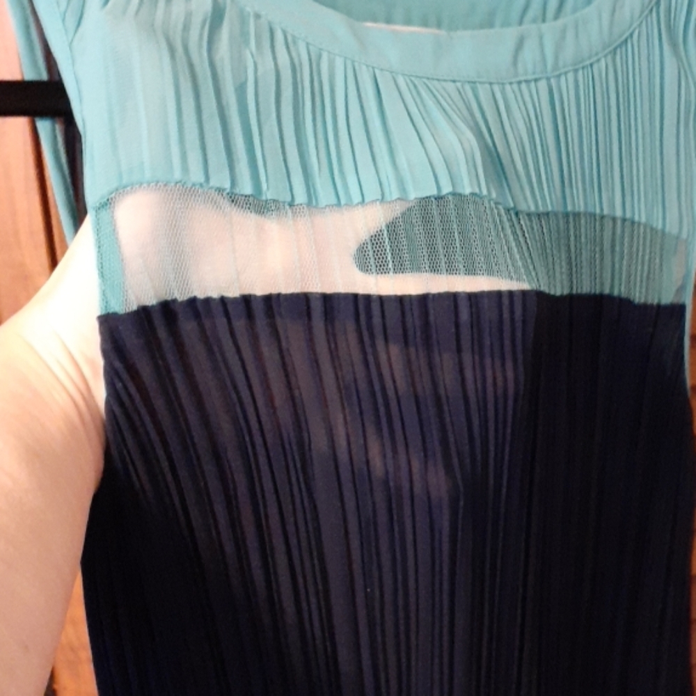 👗💙Navy blue and light blue sheer dress💙👗 - Picture 4 of 5